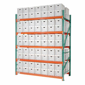 Global Industrial 258197N Global Industrial™ Record Storage Rack Starter Letter Legal 120"W x 42"D x 120"H image.