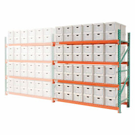 Global Industrial 258208N Global Industrial™ Record Storage Rack Add-On Letter Legal 96"W x 36"D x 96"H image.