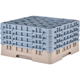 Cambro 25S900184 - Camrack  Glass Rack Low Profile 25 Compartments 9-3/8" Max. Height Beige