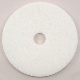 Global Industrial 641308WH Global Industrial™ 22" Polishing Pad, White, 5 Per Case image.