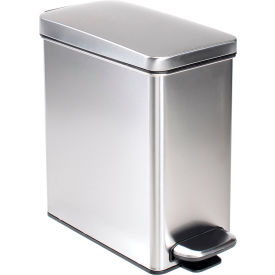 simplehuman® Brushed Stainless Steel Profile Step Can 2-3/5 Gallon