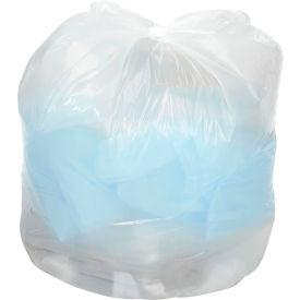 Global Industrial 261759 Global Industrial™ Medium Duty White Trash Bags - 40 to 45 Gal, 0.7 Mil, 100 Bags/Case image.