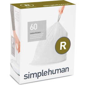 Trash Can Liner Code R - 2.6 Gallon, 16.6 X 17.9, 0.98 Mil, White, Pack of 240 view 2
