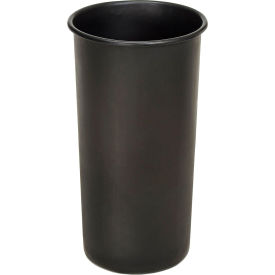 Witt Company 20LBK Witt Plastic Liner For Round Aluminum Trash Cans, 20 Gallon, Black image.