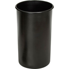 Witt Company 35LBK Witt Plastic Liner For Round Aluminum Trash Cans, 35 Gallon, Black image.