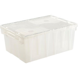 Lewis Bins FP143-Clear ORBIS Flipak® Attached Lid Container FP143 -21-4/5 x 15-1/5 x 9-4/5, Clear image.