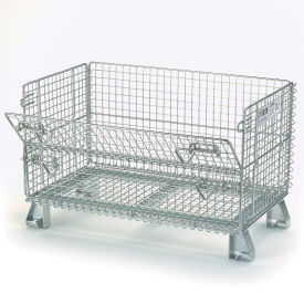 Nashville Wire Products GJR5 Folding Wire Container GJR5 32x20x21 1/2" Mesh Size 1000 Lb. Capacity image.