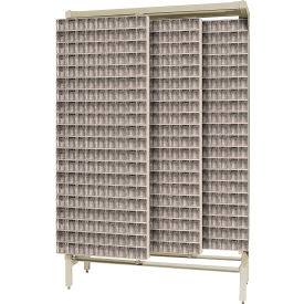 Quantum Gondola Free Standing Slider System with 720 Tip Out Bins Ivory 
