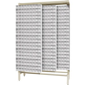 Quantum Gondola Free Standing Slider System with 720 Tip Out Bins White