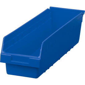 Akro-Mils ShelfMax® Plastic Nesting Storage Shelf Bin 30094 - 6-5/8""W x 23-5/8""L x 6""H Blue