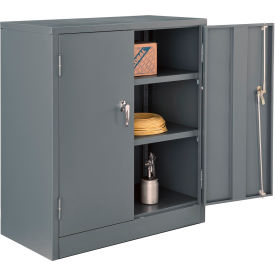 Global Industrial 269870GY Global Industrial™ Counter Height Cabinet Easy Assembly 36x18x42 Gray image.