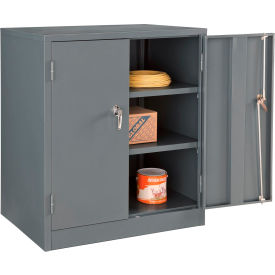 Global Industrial™ Counter Height Cabinet 36""W x 24""D x 42""H Assembled Gray