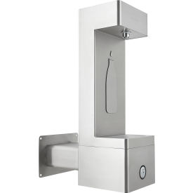 Global Industrial™ Outdoor Wall Mount Bottle Filling Station w/Filter Stainless Steel
