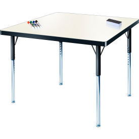 Allied CLS3636DE-WMBBK-ST Whiteboard Activity Table 36" X 36" Square, Standard Adjustable Height image.