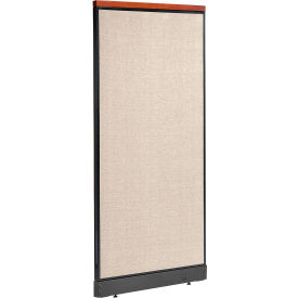 Interion Deluxe Non-Electric Office Partition Panel with Raceway, 36-1/4