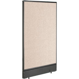 Interion Office Partition Panel with Pass-Thru Cable, 24-1/4