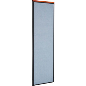 Global Industrial 695787DBL Interion® Deluxe Office Partition Panel, 24-1/4"W x 97-1/2"H, Blue image.