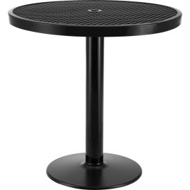 Global Industrial 278002BK Global Industrial™ 36" Round Outdoor Counter Height Table, 36"H, Expanded Metal, Black image.