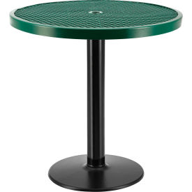 Global Industrial 278002GN Global Industrial™ 36" Round Outdoor Counter Height Table, 36"H, Green image.