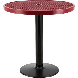 Global Industrial 278002RD Global Industrial™ 36" Round Outdoor Counter Height Table, 36"H, Red image.