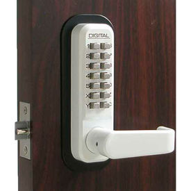 LockeyUSA 2835WH Lockey Digital Door Lock 2835 Lever Handle, White image.