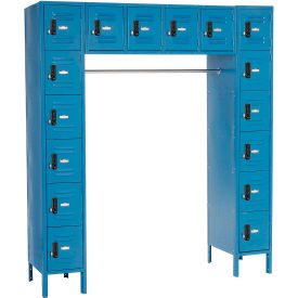 Global Industrial™ 16 Person Digital Locker 72""W x 18""D x 78""H Blue Assembled