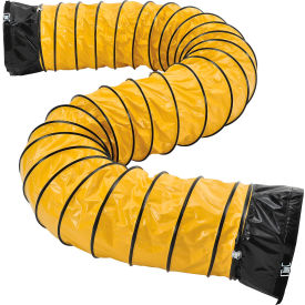 Global Industrial 292595 Global Industrial™ Flame Retardant Flexible Duct For 16" Fan, 16L, Yellow image.