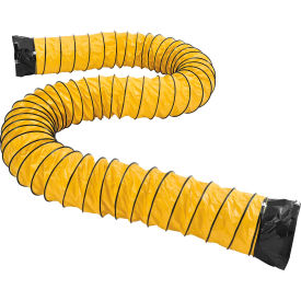 Global Industrial 292596 Global Industrial™ Flame Retardant Flexible Duct For 16" Fan, 32L, Yellow image.