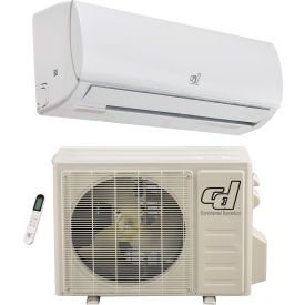 Global Industrial 292872 Ductless Air Conditioner Inverter Split System w/ Heat, Wifi Enabled, 12000 BTU, 20 SEER, 115V image.
