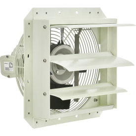 Global Industrial 292893 Continental Dynamics® 12" Corrosion Resistant Exhaust Fan, 1 Speed, 1/8 HP, Single Phase image.