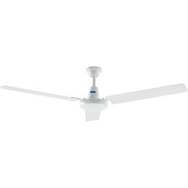 Global Industrial 293103 Global Industrial™ 56" Industrial Ceiling Fan, 4 Speed, 8350 CFM, 120V, White image.