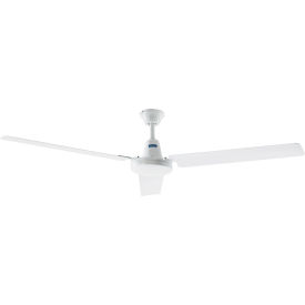 Global Industrial 293104 Global Industrial™ 60" Industrial Ceiling Fan, 4 Speed, 9150 CFM, 120V, White image.