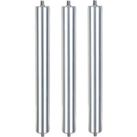 Global Industrial™ 15"" Replacement Roller 1.9"" Dia. Galvanized Steel Pack of 3