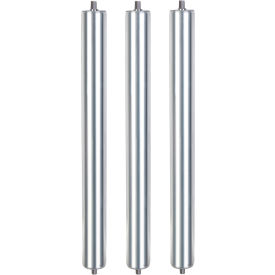 Global Industrial™ 21"" Replacement Roller 1.9"" Dia. Galvanized Steel Pack of 3