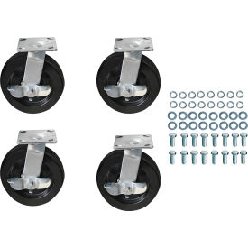 Global Industrial 293216 Replacement 8" x 2" Caster Kit for Global Industrial™ Gantry Cranes, Set of 4 image.