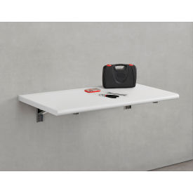 Global Industrial Folding Wall Mount Workbench 48 x 24" 5/8" Plastic Laminate Top 