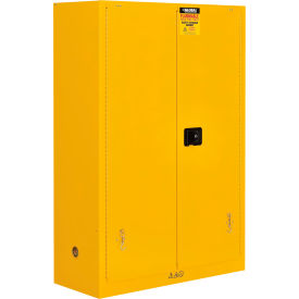 Global Industrial 298601 Global Industrial™ Flammable Cabinet, Self Close Double Door, 45 Gallon, 43"Wx18"Dx65"H image.