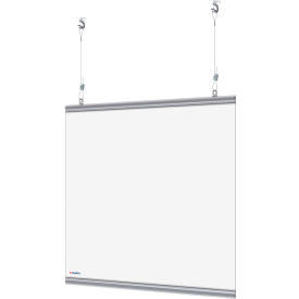 Global Industrial 298687 Global Industrial™ Hanging Cashier Shield, 28"W x 22"H, 2/Pack image.