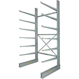 Global Industrial 298903 Global Industrial™ Single Sided Cantilever Rack Starter, Heavy Duty, 2" Lip,72"W x 61"D x 144"H image.