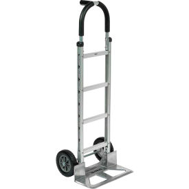 Global Industrial 168263 Global Industrial™ Aluminum Hand Truck - Pin Handle - Mold-On Rubber Wheels image.