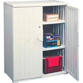 Plastic Storage Cabinet 36x22x46 - Light Gray