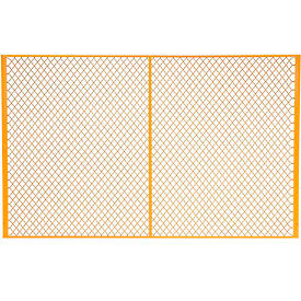 Global Industrial 184907 Global Industrial™ Machinery Wire Fence Partition Panel, 8W, Yellow image.