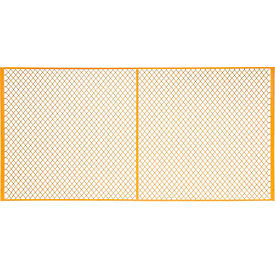 Global Industrial Machinery Wire Fence Partition Panel, 10'W, Yellow