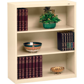 Tennsco Corp B-42-CPY Welded Steel Bookcase 40"H - Putty image.