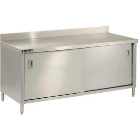 Cabinet Work Benches | Stainless Steel w/Sliding Doors | Aero ...