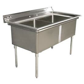 Aero Manufacturing Co. 4S2-2424 Stainless Steel Compartment Sink image.
