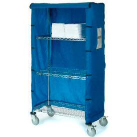 Global Industrial 188371BL Nylon Cover, Blue, 36"W x 18"D x 63"H image.