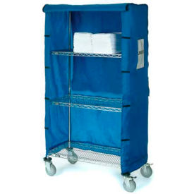 Global Industrial 188376BL Nylon Cover, Blue, 48"W x 24"D x 63"H image.