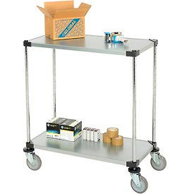 Global Industrial 188879 Nexel® Adjustable Shelf Cart w/2 Shelves, 800 Ib. Capacity, 36"L x 18"W x 40"H image.