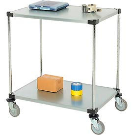 Global Industrial 188883 Nexel® Adjustable Shelf Cart w/2 Shelves, 800 Ib. Capacity, 36"L x 24"W x 40"H image.